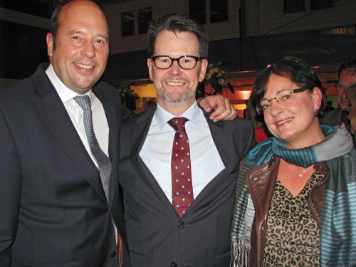 Bürgermeister Volker Fleige (Mitte) war auch beim Sponsorenabend 2013 zu Gast.