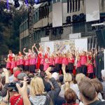 Die Kinder und Jugendlichen der Mendener Tanztourbine bei der Eröffnung von Menden à la carte 2018.